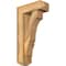 Ekena Millwork Balboa Craftsman Rough Sawn Bracket w/ Offset Brace, Western Red Cedar, 6"W x 16"D x 28"H BKT0604X16X28BOA04RWR - alternate 1